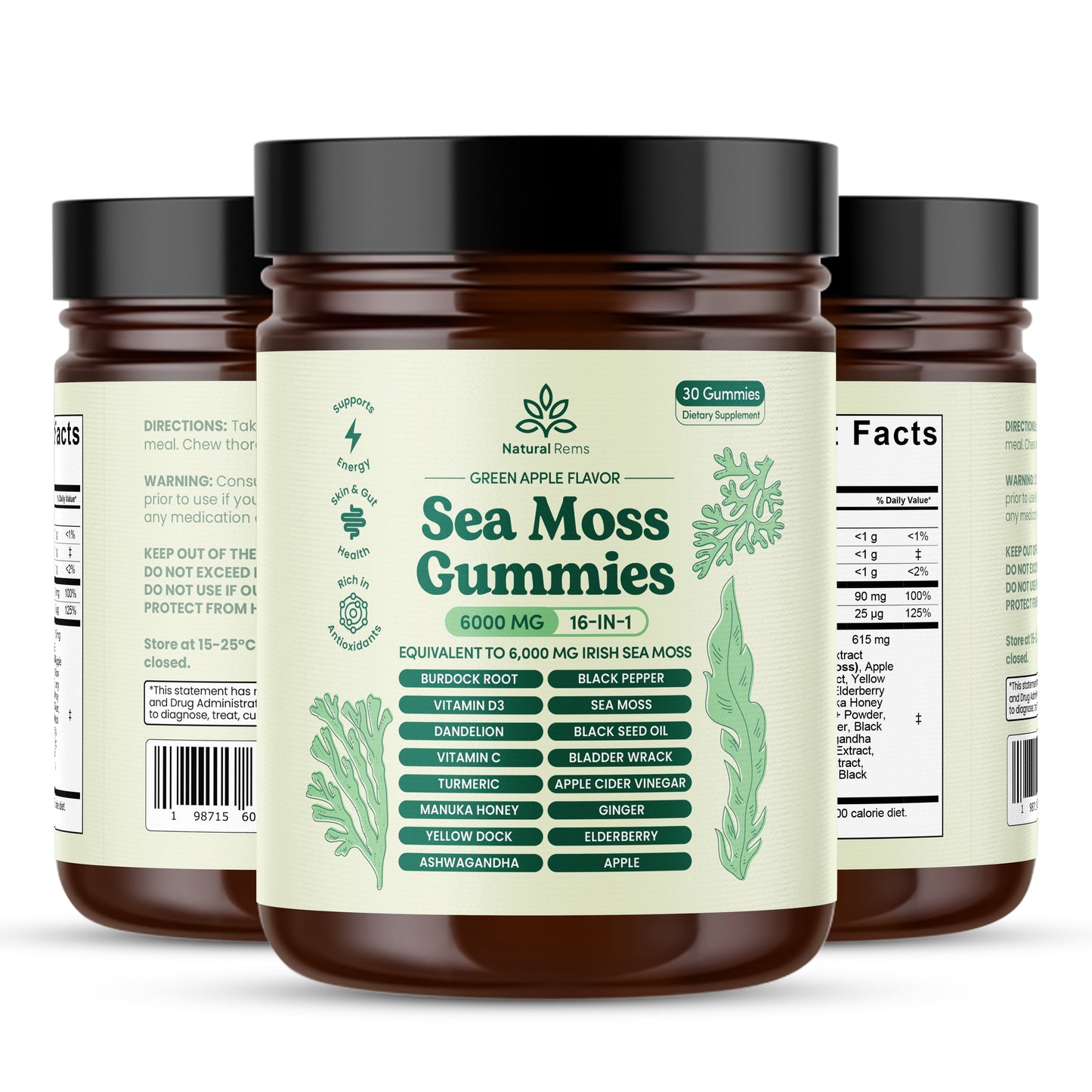 Sea Moss 16-In-1 Gummies (Subscribe & Save)
