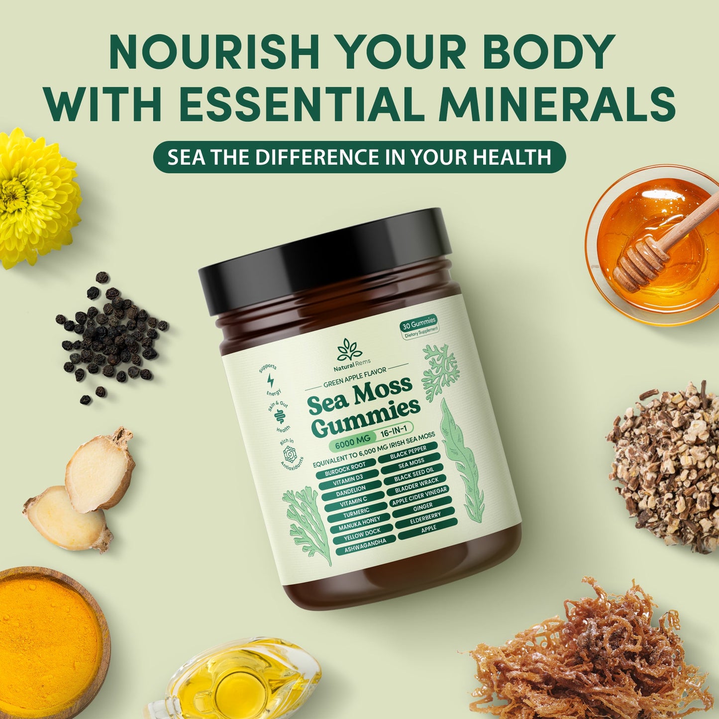Sea Moss 16-In-1 Gummies (Subscribe & Save)
